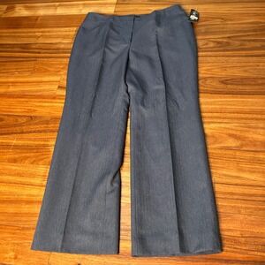 Le Suit Separates Dark Sky Blue Herringbone Dress Pants Petite 14P NWT